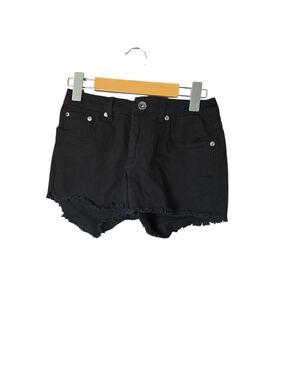 Size 5 Blue Crush Women's Black Distressed Denim Cutoff Shorts